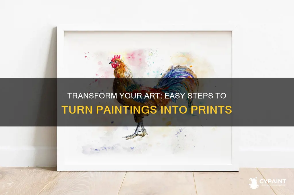 how to turn a painting into a print