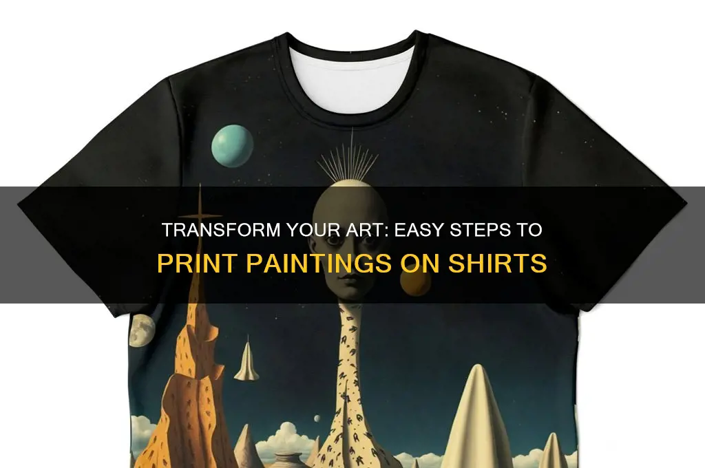 how to turn a painting into a shirt