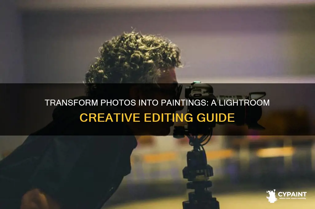 how to turn a photo into a painting in lightroom