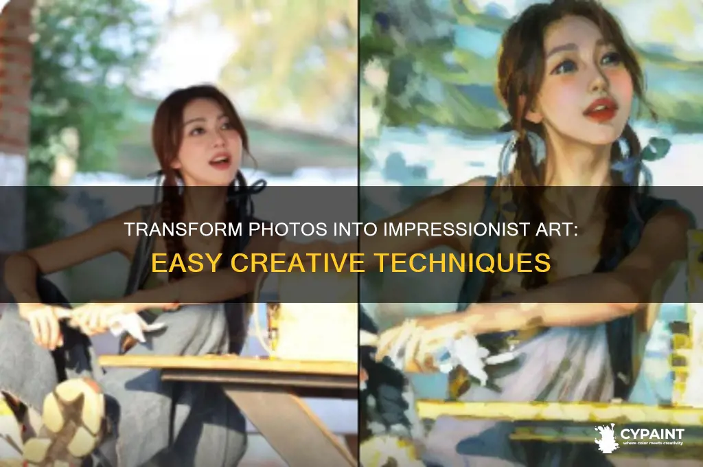 how to turn a photo into impressionist painting