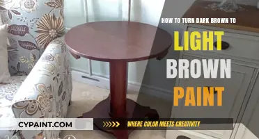 Transforming Dark to Light Brown Paint: Easy Tricks