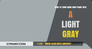 Transform Dark Gray Paint to Light Gray: Simple Mixing Techniques