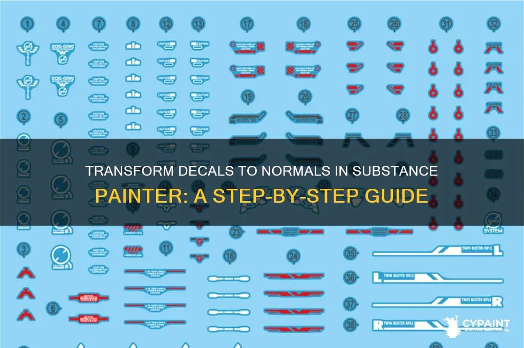how to turn decals into normals substance painter