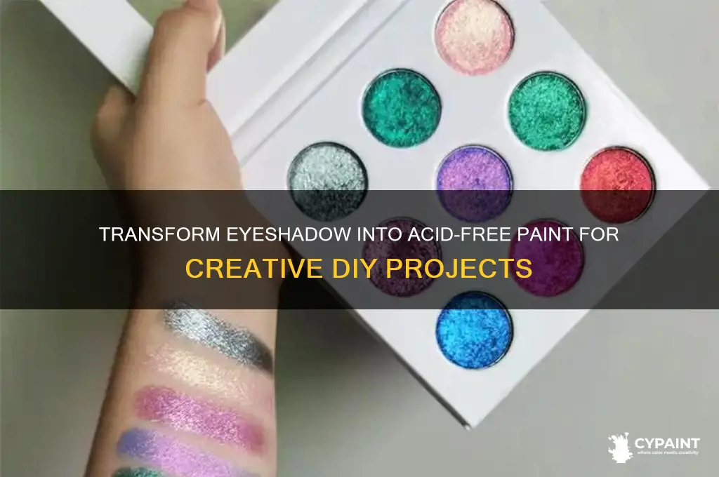 how to turn eyeshadow into paint acid free