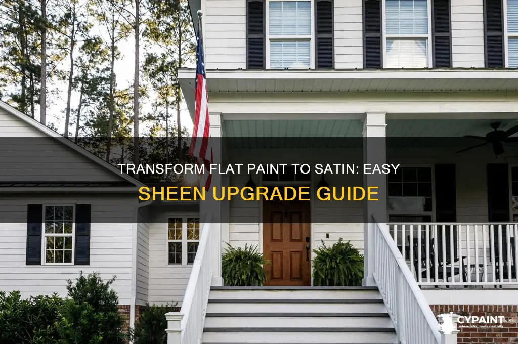 how to turn flat interior paint into satin