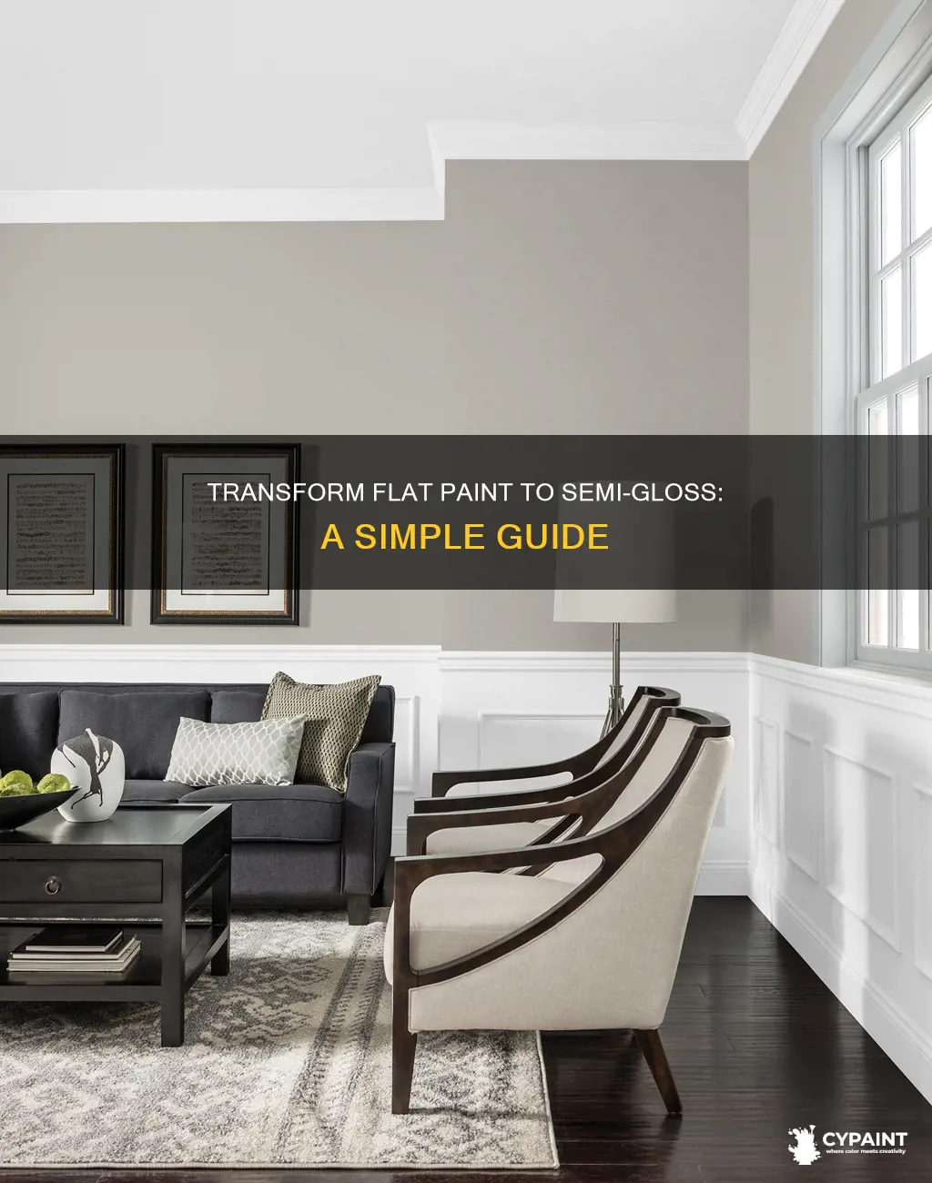 how to turn flat interior paint into semi gloss