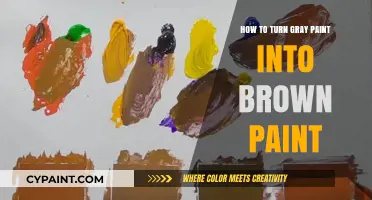 Transforming Gray to Brown: Simple Paint Mixing Techniques Revealed