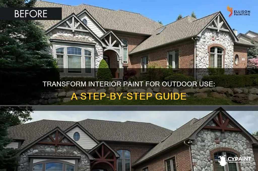 how to turn interior paint into exterior paint