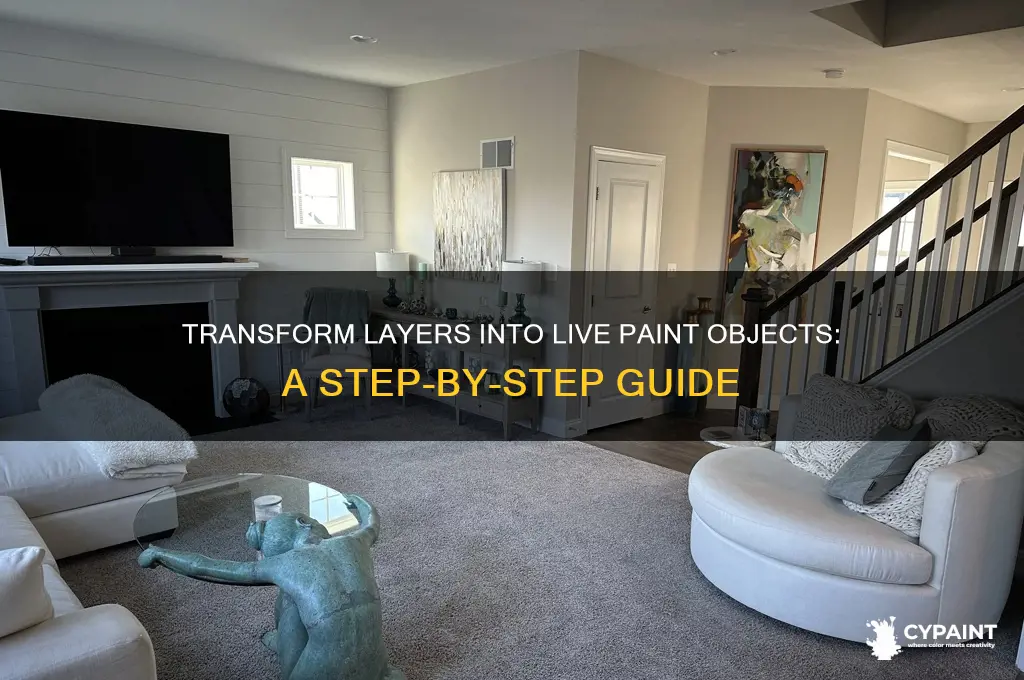 how to turn layer into live paint object