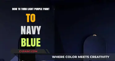 Transforming Light Purple Paint to Navy Blue