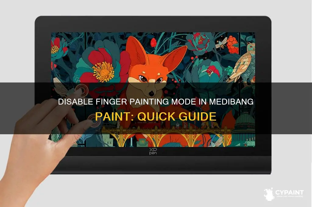 how to turn of finger painting medibang paint