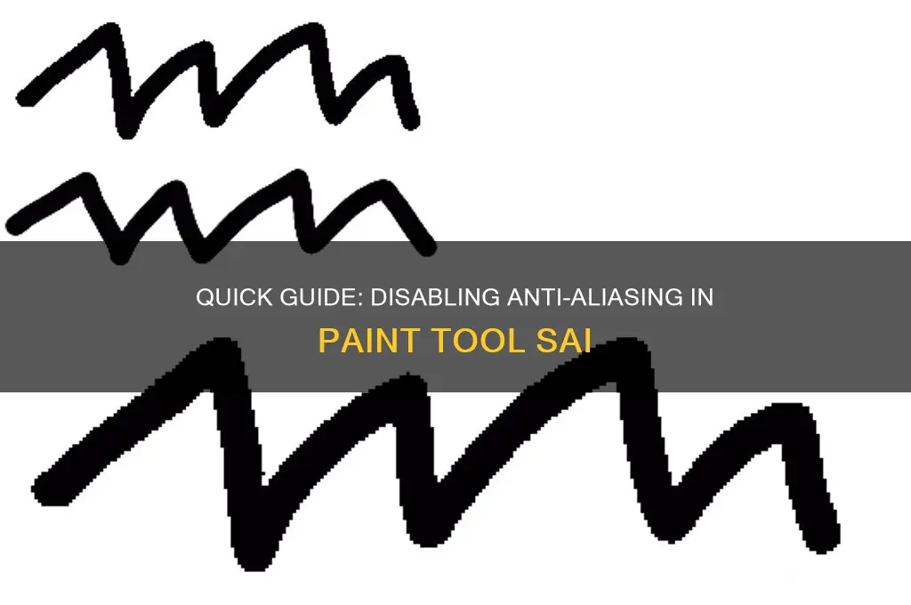 how to turn off anti aliasing in paint tool sai
