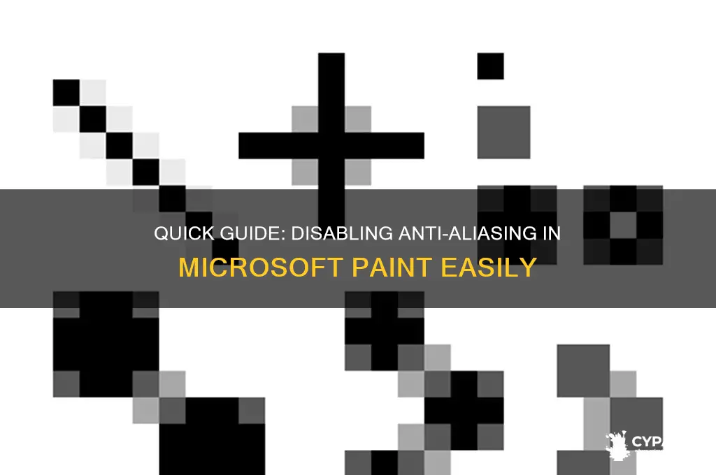 how to turn off anti aliasing in paint