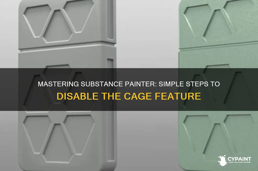 how to turn off cage in substance painter