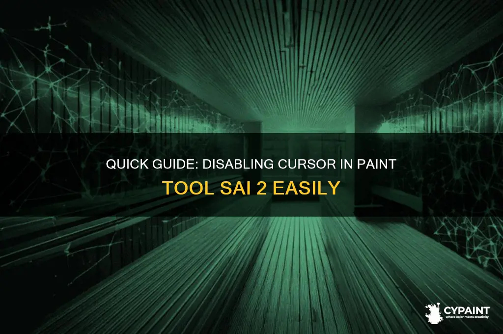 how to turn off cursor in paint tool sai 2