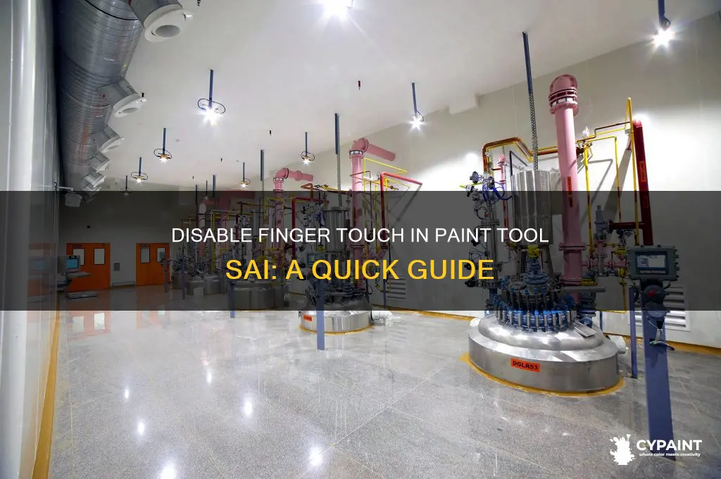 how to turn off finger touch on paint tool sai