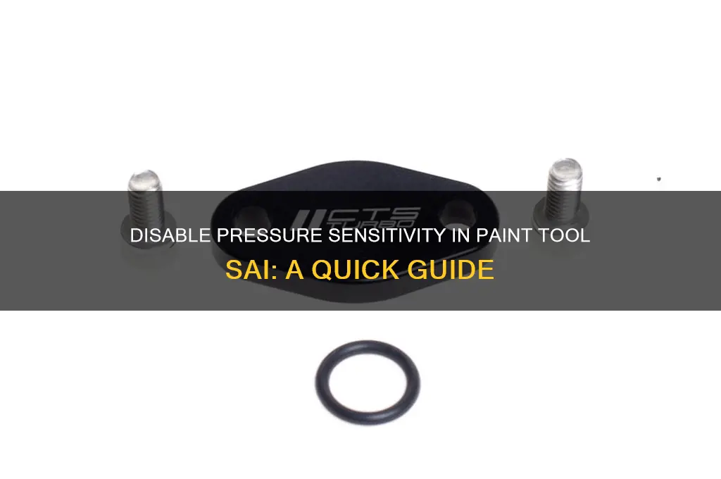 how to turn off pressue sensitivity in paint tool sai