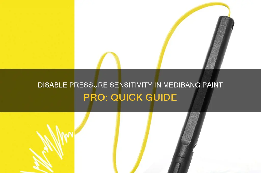 how to turn off pressure sensitivity in medibang paint pro