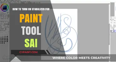 Stabilizer Functionality in Paint Tool Sai: Turning It On