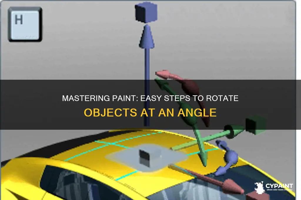 how to turn something on angle in paint