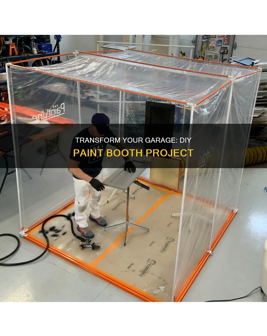how to turn your garage into a paint booth