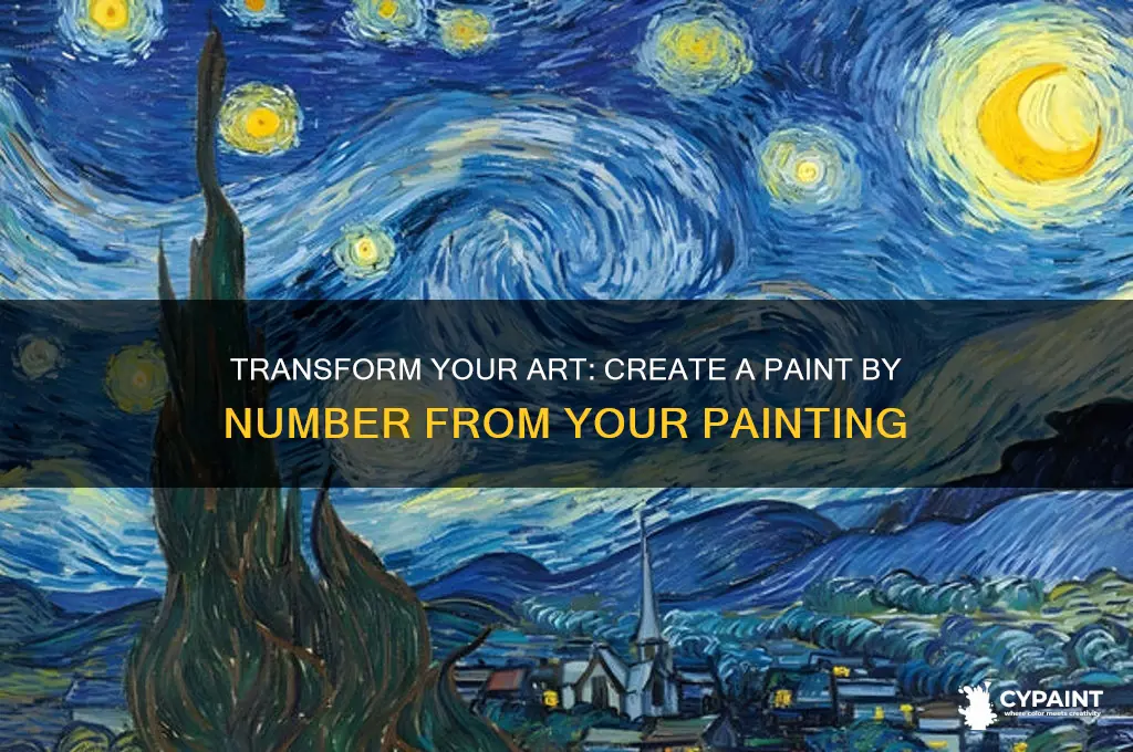 how to turn your painting into a paint by number
