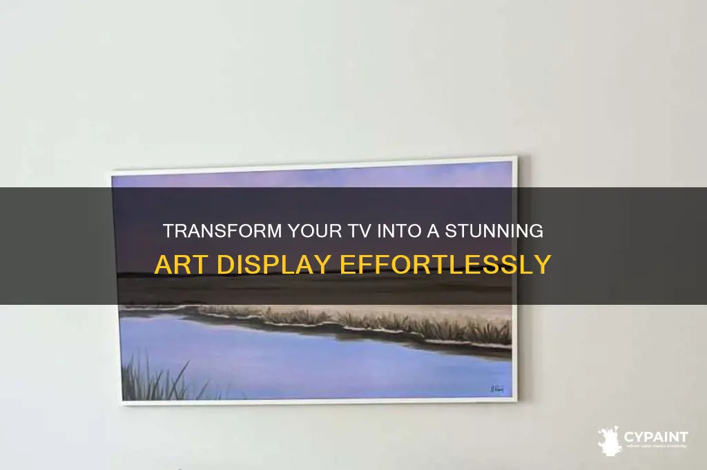 how to turn your tv into a painting