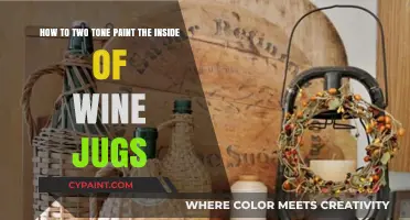 Creative Two-Tone Painting Techniques for Decorating Wine Jugs Inside