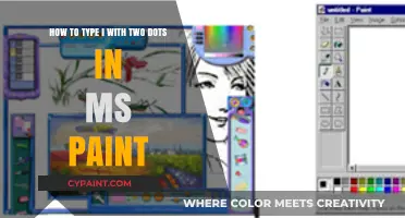 Mastering MS Paint: How to Type I with Two Dots Easily