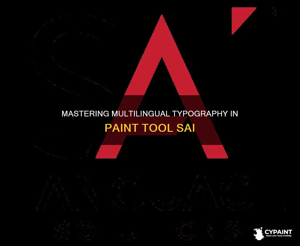 how to type in different languages paint tool sai