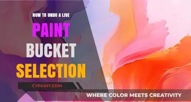 Undoing Live Paint Bucket Selections: A Quick and Easy Guide