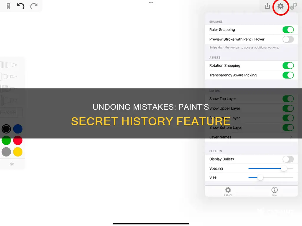 how to undo on paint more than three times