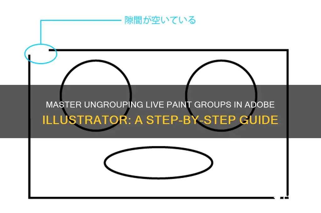 how to ungroup live paint group on illustrator