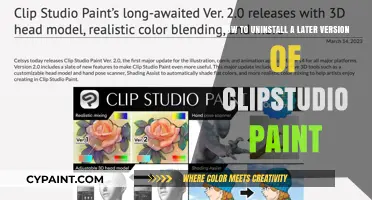 Uninstalling Clip Studio: Reverting to an Older Version