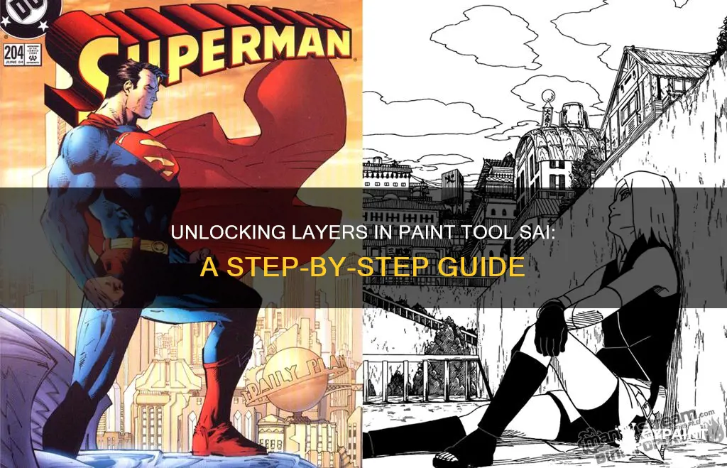 how to unlock a layer in paint tool sai