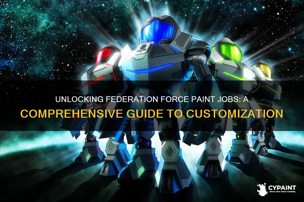 how to unlock all federation force paint jobs