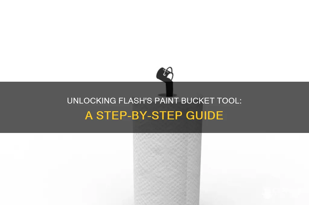 how to unlock paint bucket tool in flash