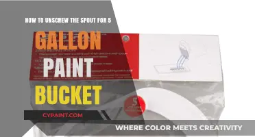 Unscrew Paint Bucket Spout: Easy Steps for 5-Gallon Containers