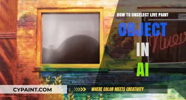 Unselecting Live Paint Objects in Adobe Illustrator: A Quick Guide