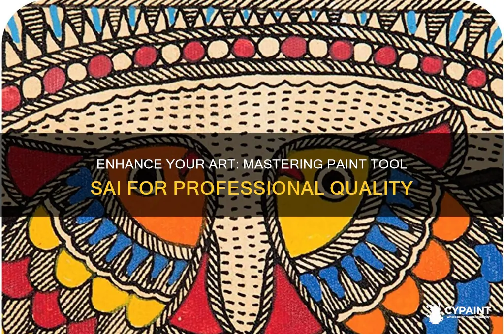 how to up quality of art on paint tool sai