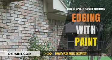 Refresh Your Flower Bed: Paint Brick Edging
