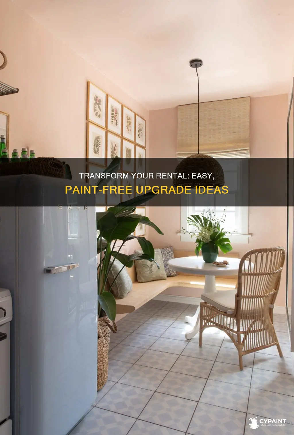 how to upgrade a rental when you cant paint