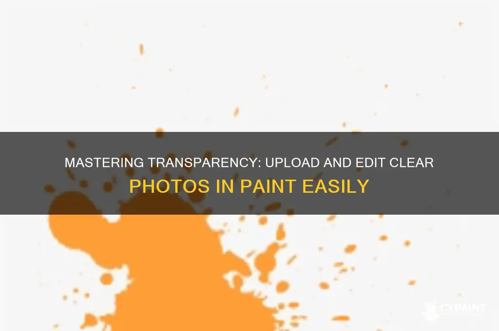 how to upload a transparent photo in paint