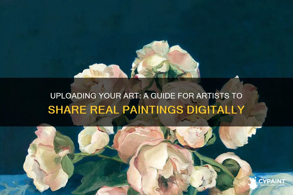how to upload digital file of real paintings for artists