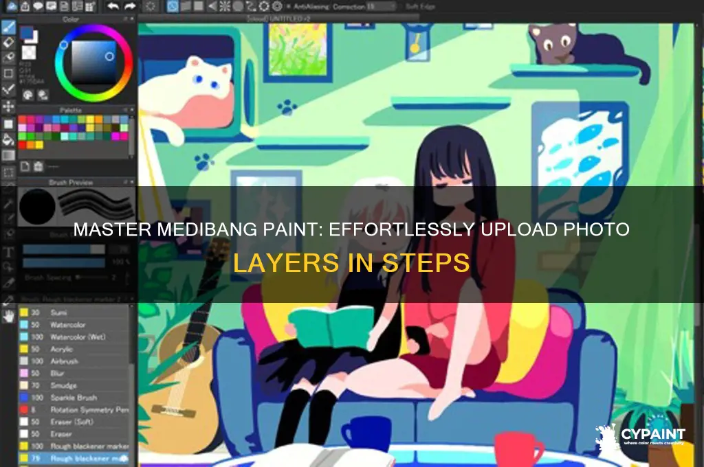 how to upload photo layer in medibang paint