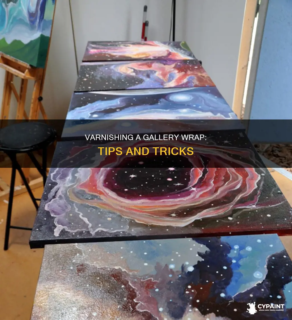 how to varnish a painting with a gallery wrap