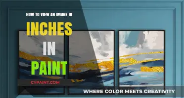 Viewing Images in Inches: Paint's Easy Guide