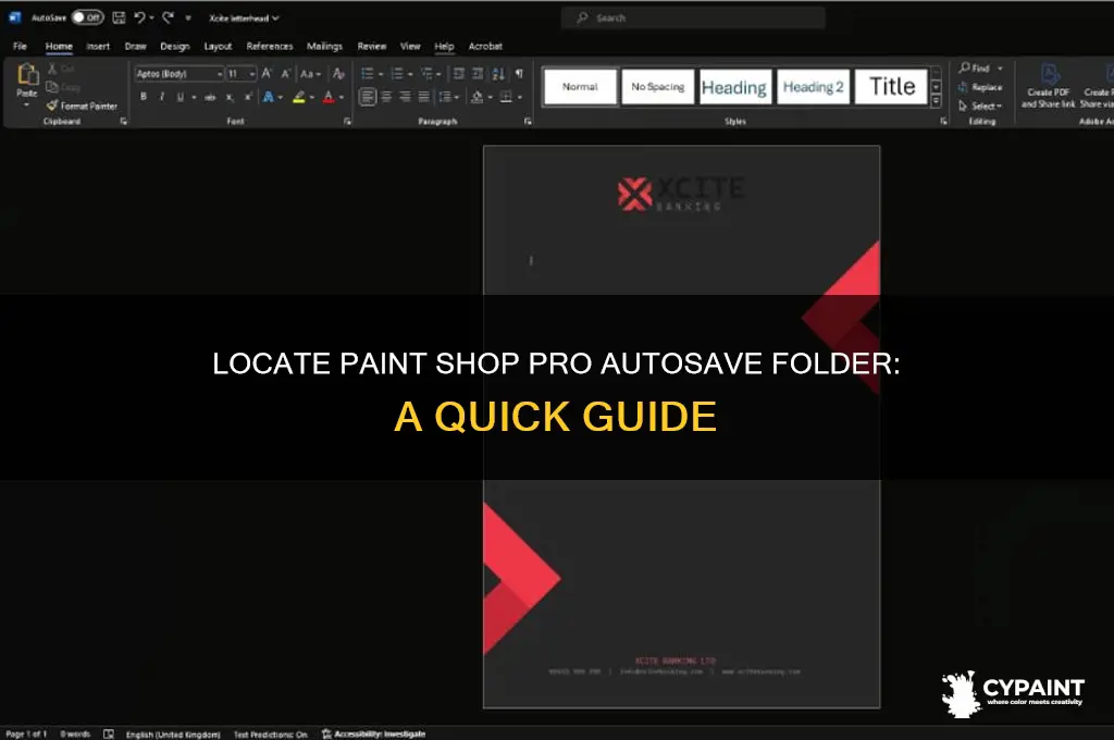 how to view paint shop pro autosave folder