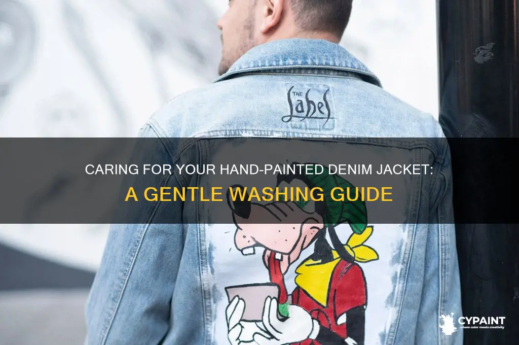 how to wash a hand painted denim jacket