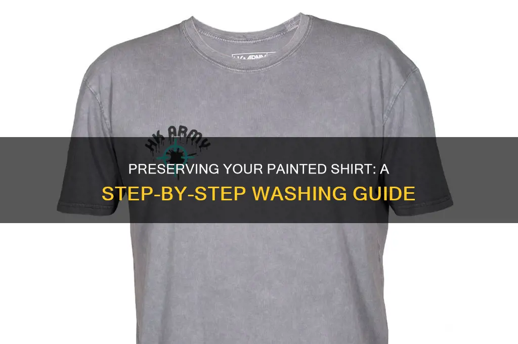 how to wash a shirt with fabric paint on it